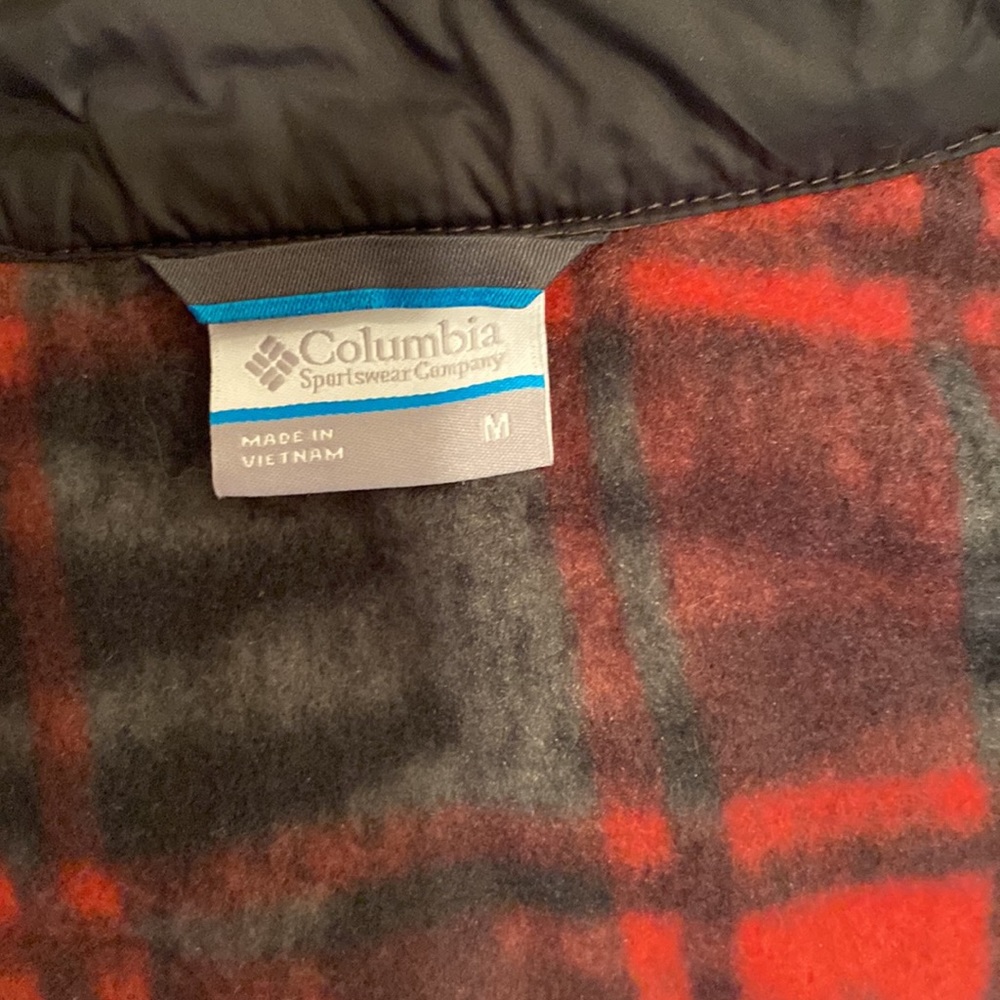 Columbia Fleece Jacket - Red and Black Buffalo Check - Picture 3 of 3